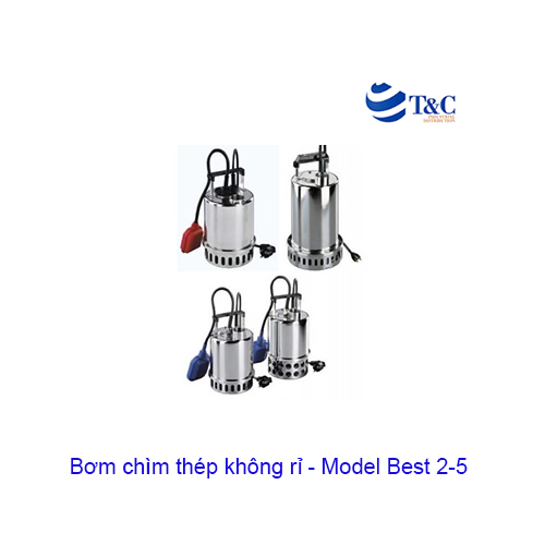Bơm chìm thép không rỉ Ebara Model BEST 2-5